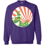 Sweatshirts Purple / S The Great Wave Off Cowabunga Crewneck Sweatshirt