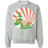 Sweatshirts Sport Grey / S The Great Wave Off Cowabunga Crewneck Sweatshirt