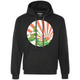 Sweatshirts Black / S The Great Wave Off Cowabunga Premium Fleece Hoodie