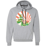 Sweatshirts Sport Grey / S The Great Wave Off Cowabunga Premium Fleece Hoodie