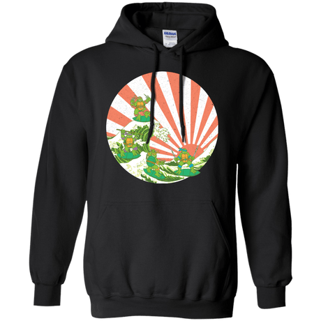 Sweatshirts Black / S The Great Wave Off Cowabunga Pullover Hoodie
