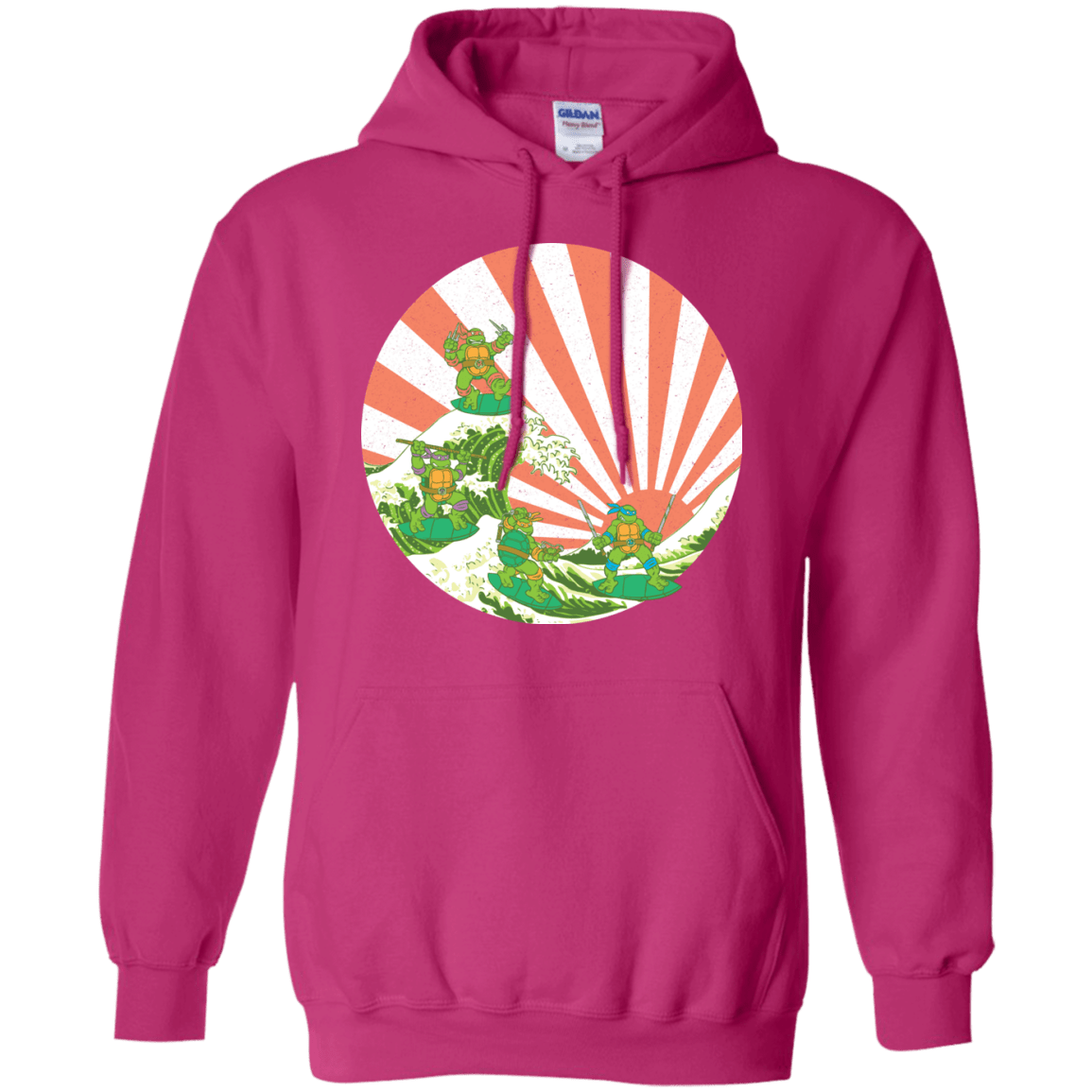 Sweatshirts Heliconia / S The Great Wave Off Cowabunga Pullover Hoodie