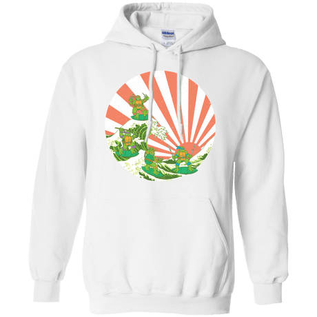 Sweatshirts White / S The Great Wave Off Cowabunga Pullover Hoodie
