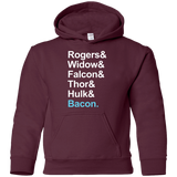 Sweatshirts Maroon / YS The Greatest Avenger Youth Hoodie