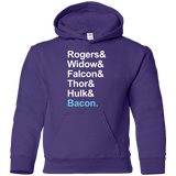 Sweatshirts Purple / YS The Greatest Avenger Youth Hoodie