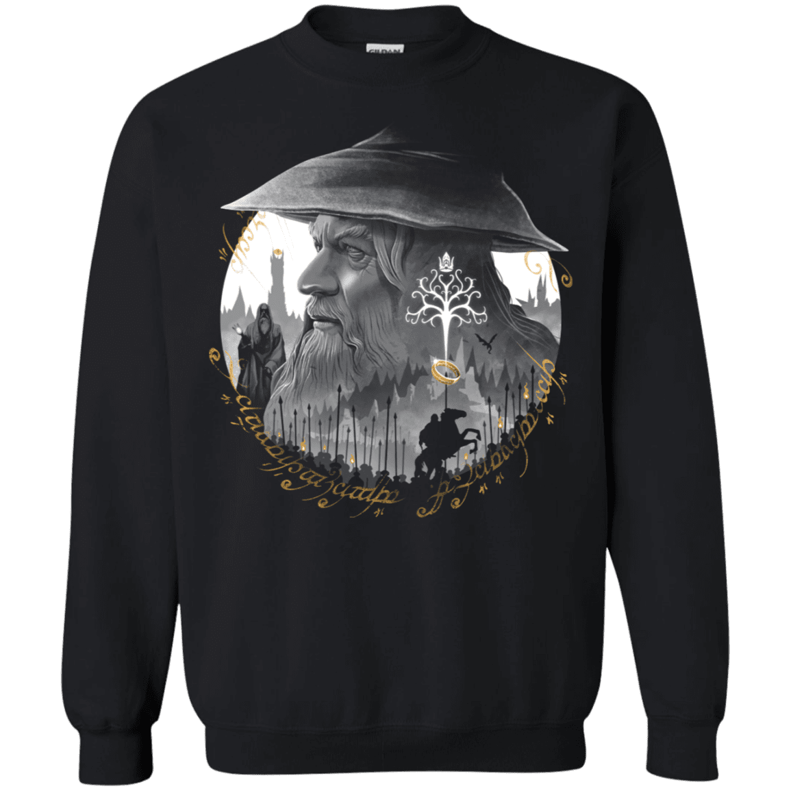 Sweatshirts Black / S The Grey Wizard Crewneck Sweatshirt