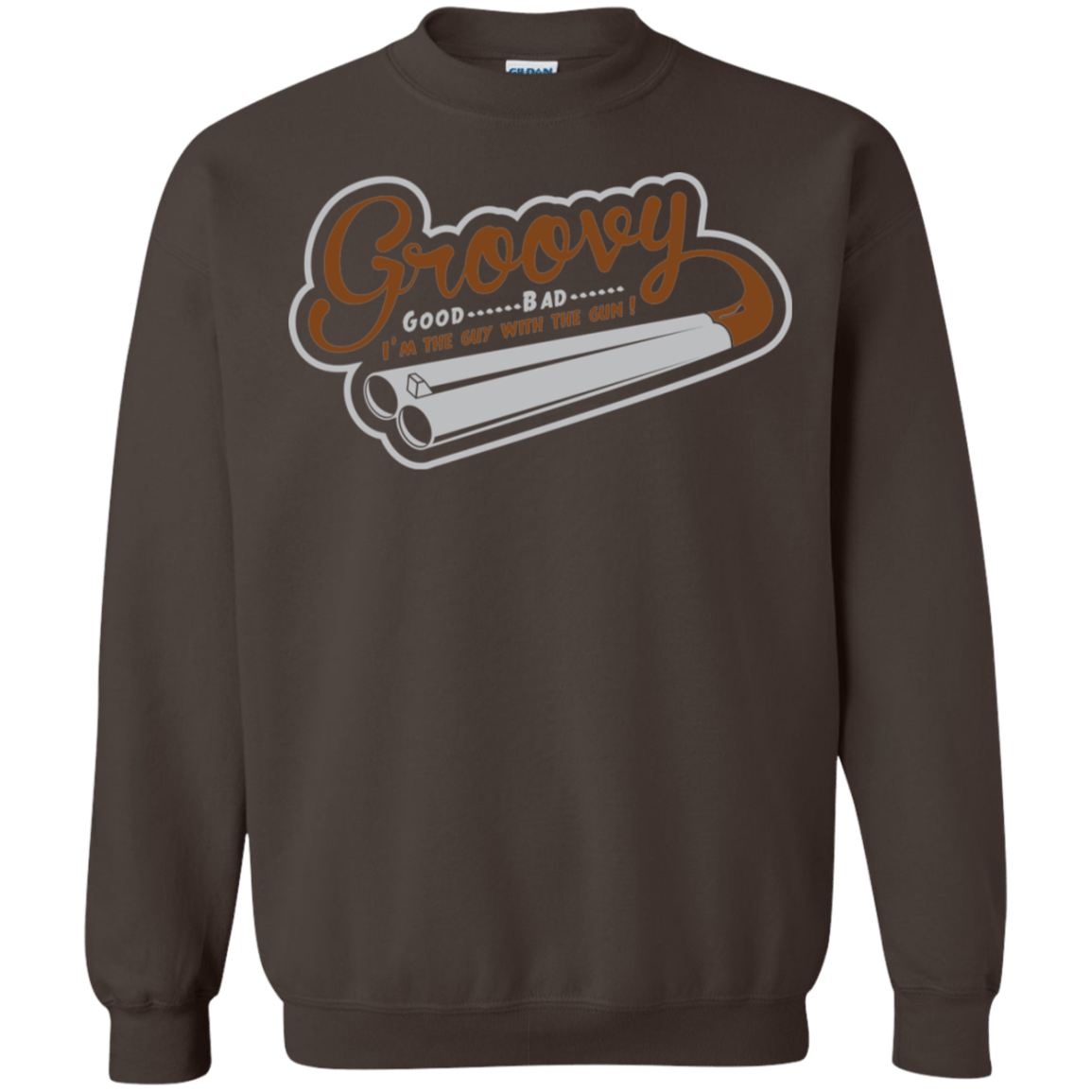 Sweatshirts Dark Chocolate / S The Guy With The Gun Crewneck Sweatshirt