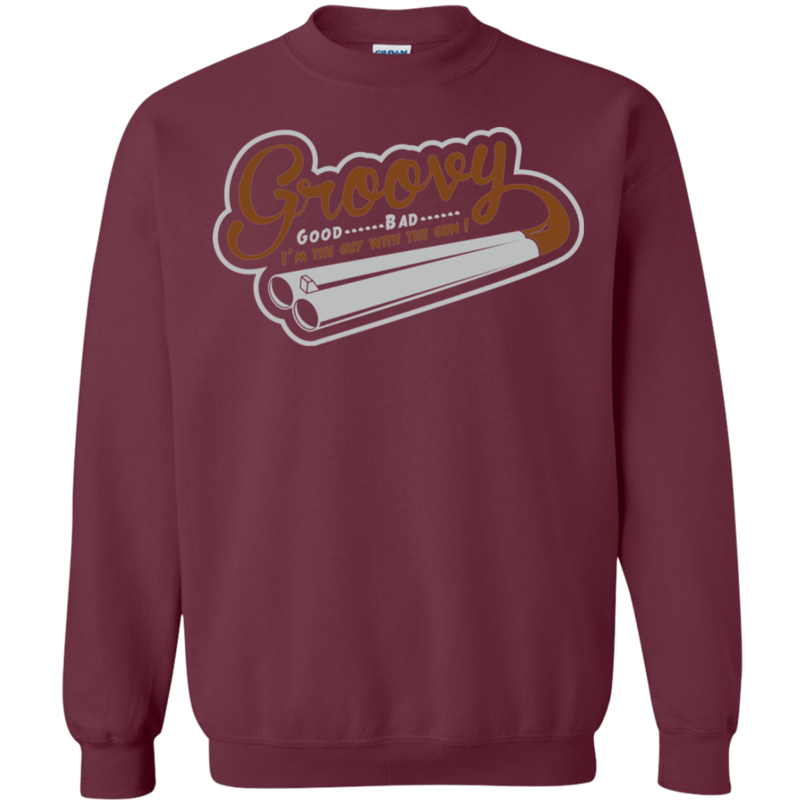 Sweatshirts Maroon / S The Guy With The Gun Crewneck Sweatshirt