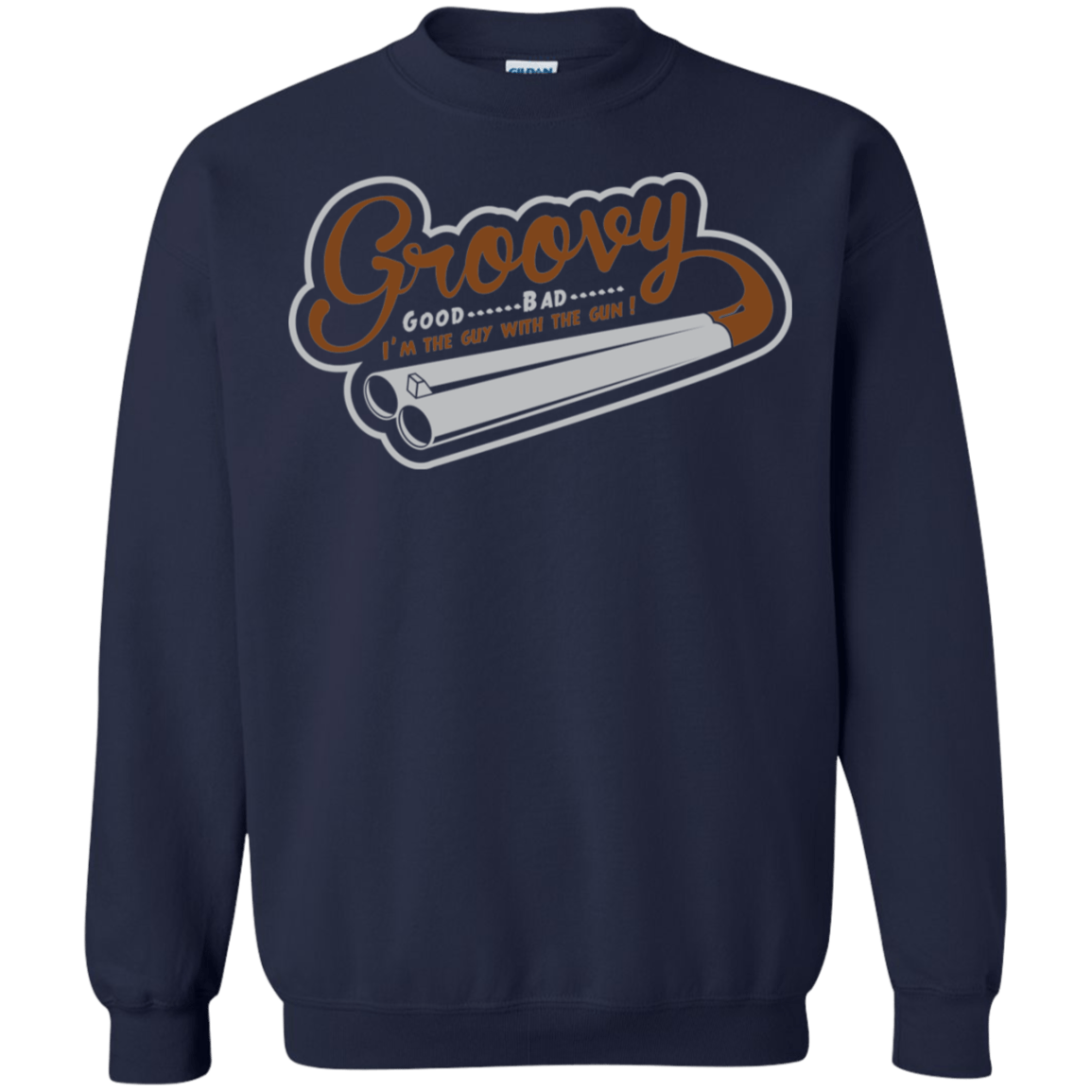 Sweatshirts Navy / S The Guy With The Gun Crewneck Sweatshirt