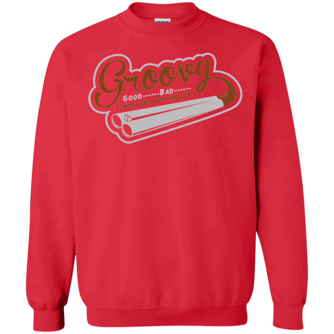 Sweatshirts Red / S The Guy With The Gun Crewneck Sweatshirt