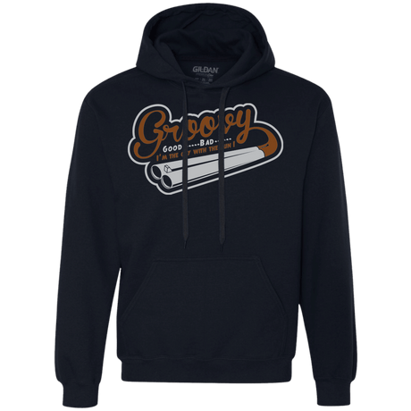 Sweatshirts Navy / S The Guy With The Gun Premium Fleece Hoodie