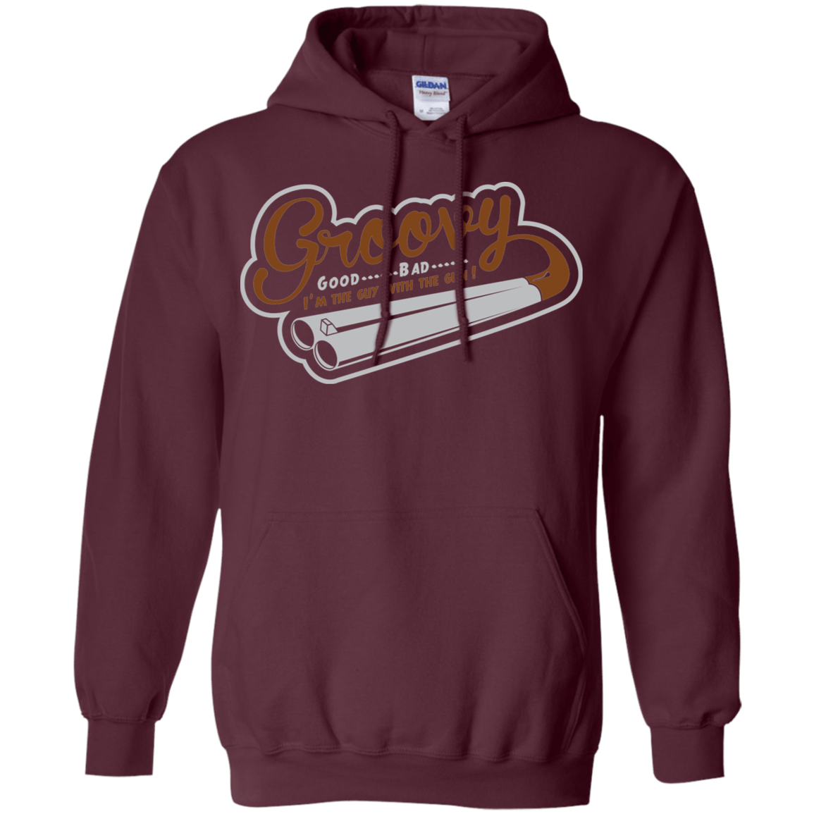 Sweatshirts Maroon / S The Guy With The Gun Pullover Hoodie