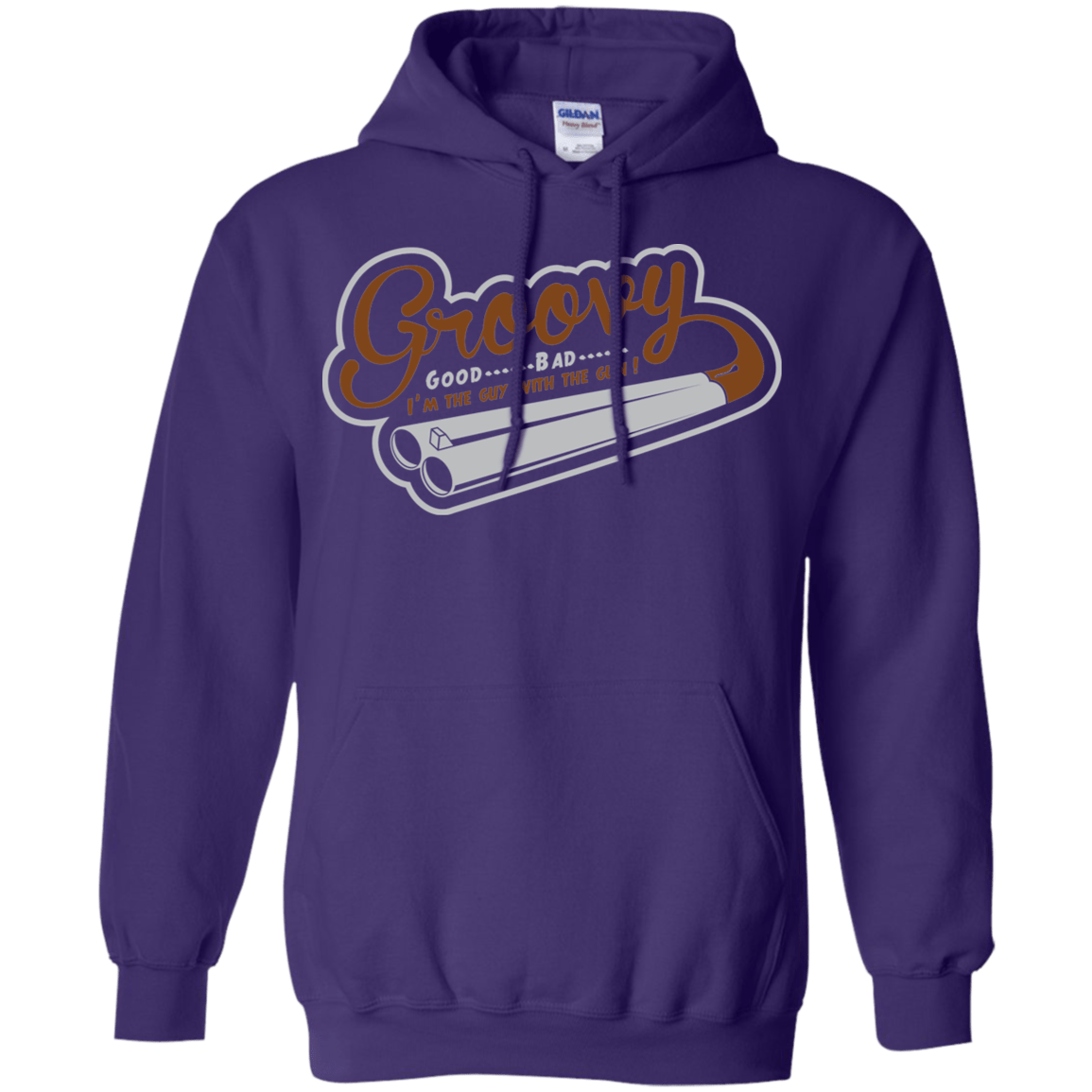 Sweatshirts Purple / S The Guy With The Gun Pullover Hoodie