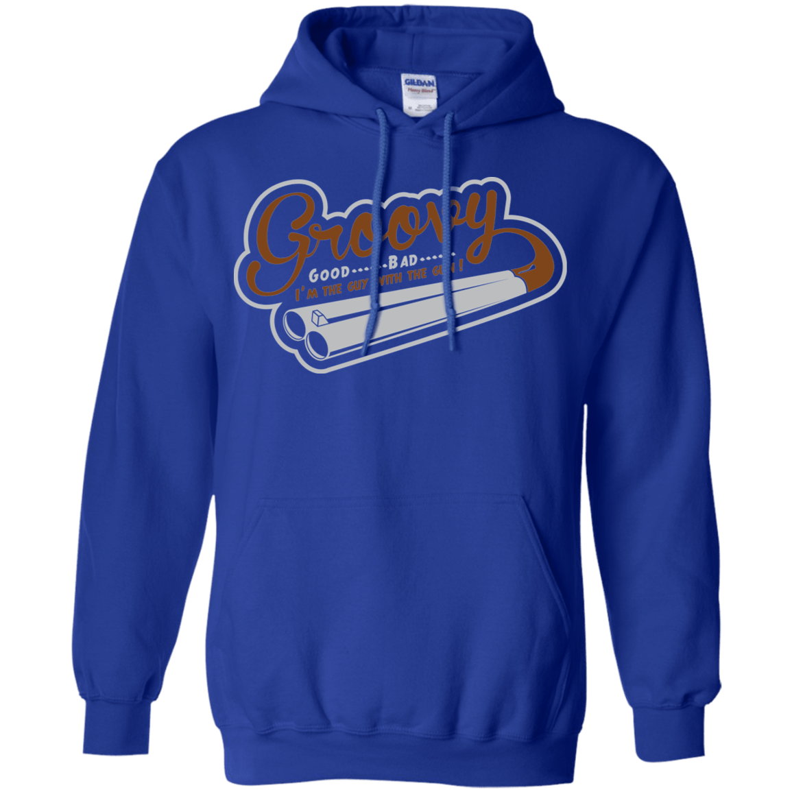 Sweatshirts Royal / S The Guy With The Gun Pullover Hoodie