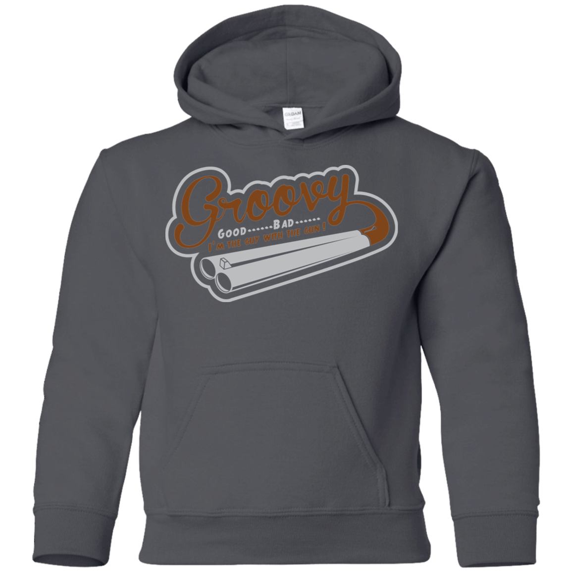 Sweatshirts Charcoal / YS The Guy With The Gun Youth Hoodie
