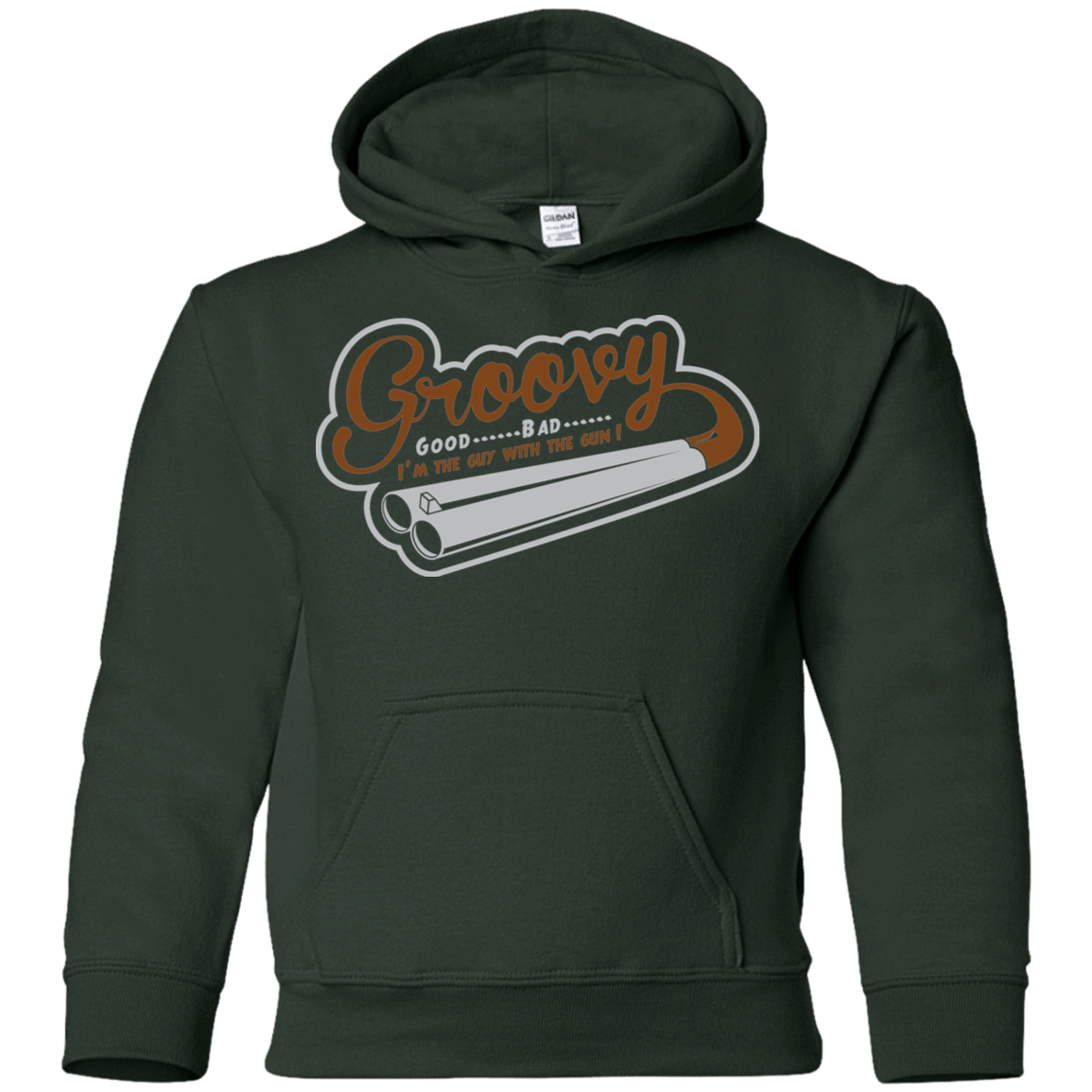 Sweatshirts Forest Green / YS The Guy With The Gun Youth Hoodie