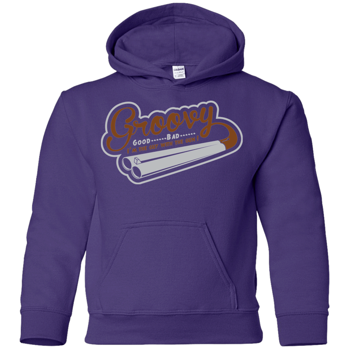 Sweatshirts Purple / YS The Guy With The Gun Youth Hoodie
