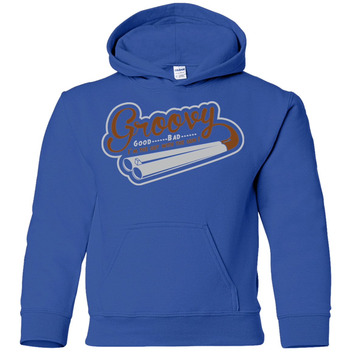 Sweatshirts Royal / YS The Guy With The Gun Youth Hoodie
