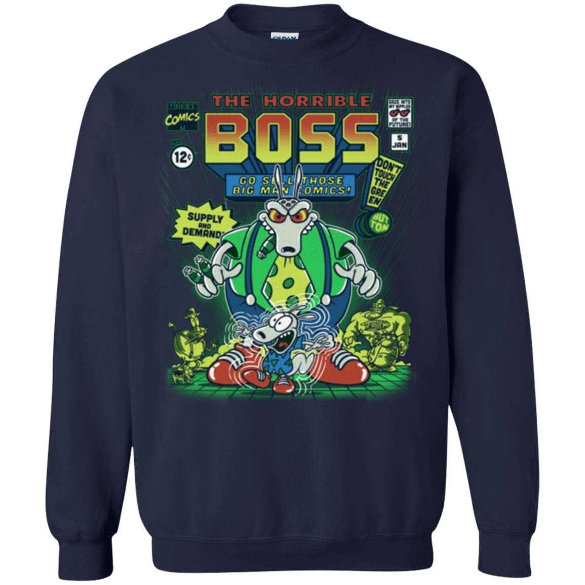 Sweatshirts Navy / Small The Horrible Boss Crewneck Sweatshirt