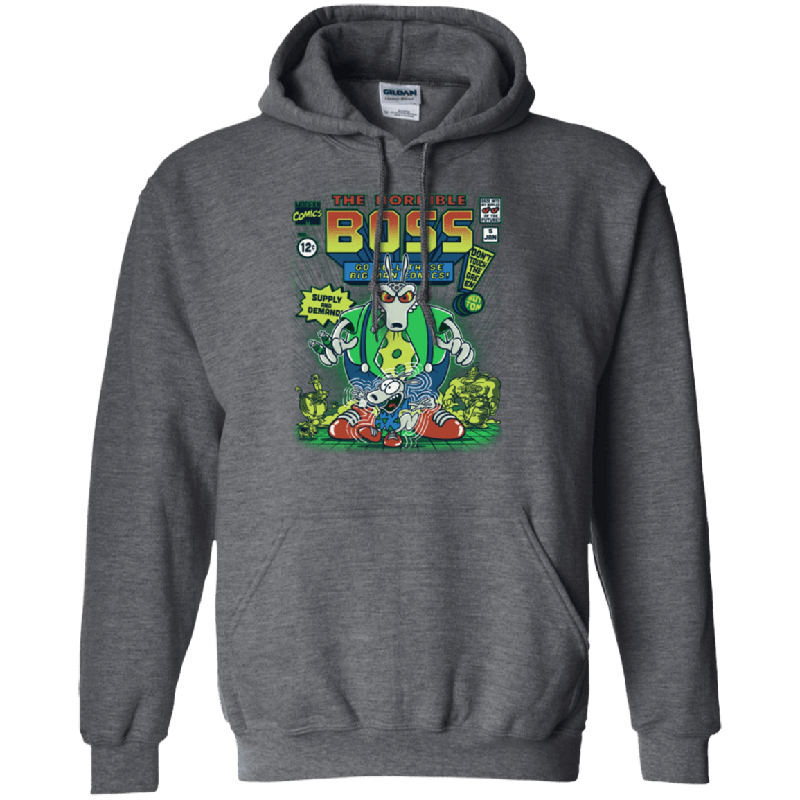 Sweatshirts Dark Heather / Small The Horrible Boss Pullover Hoodie