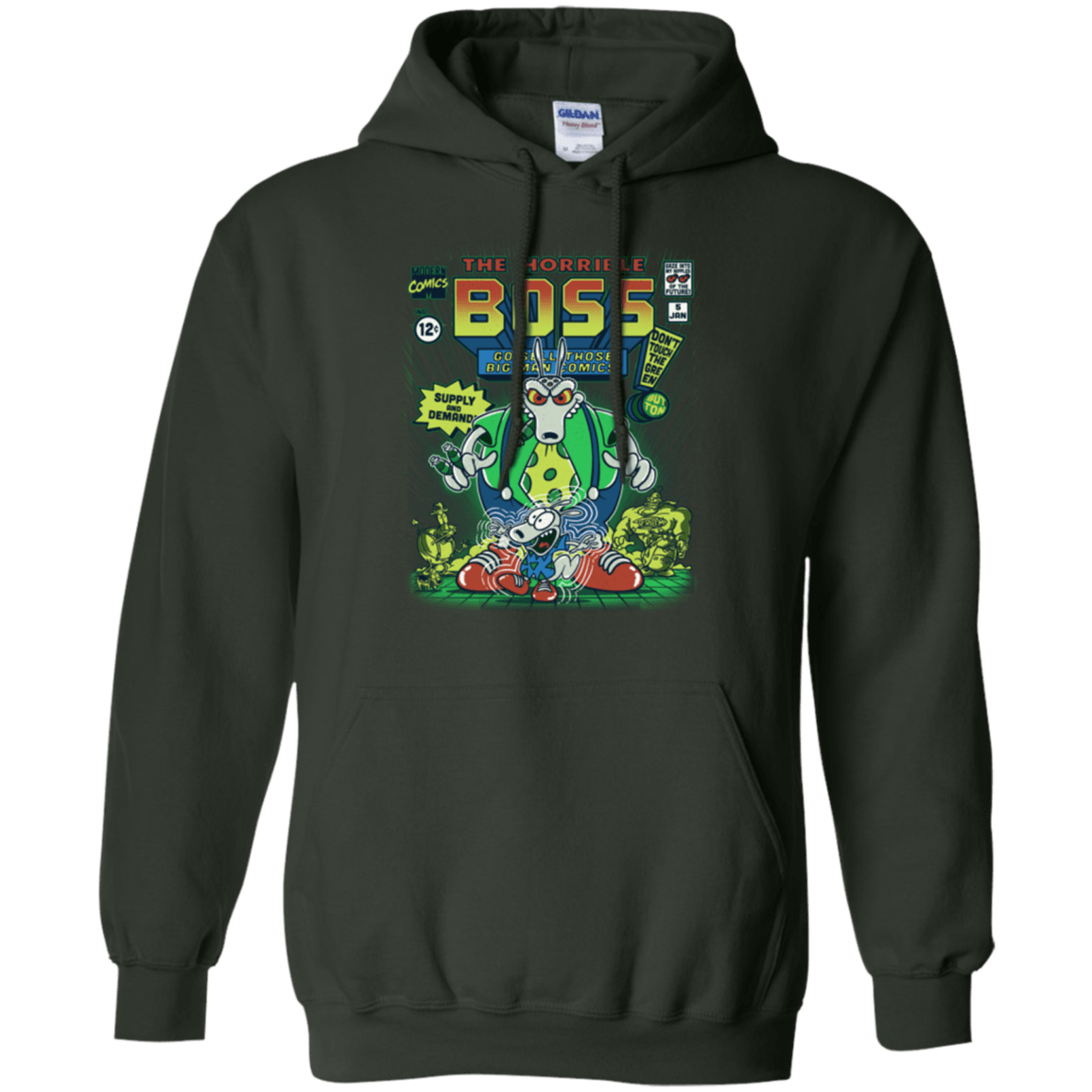 Sweatshirts Forest Green / Small The Horrible Boss Pullover Hoodie