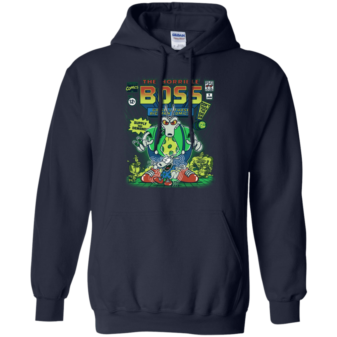 Sweatshirts Navy / Small The Horrible Boss Pullover Hoodie