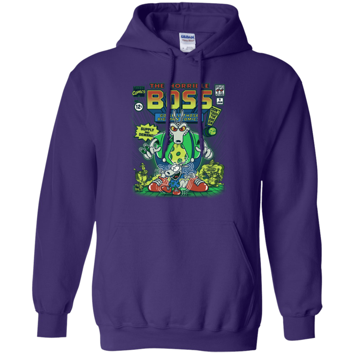 Sweatshirts Purple / Small The Horrible Boss Pullover Hoodie