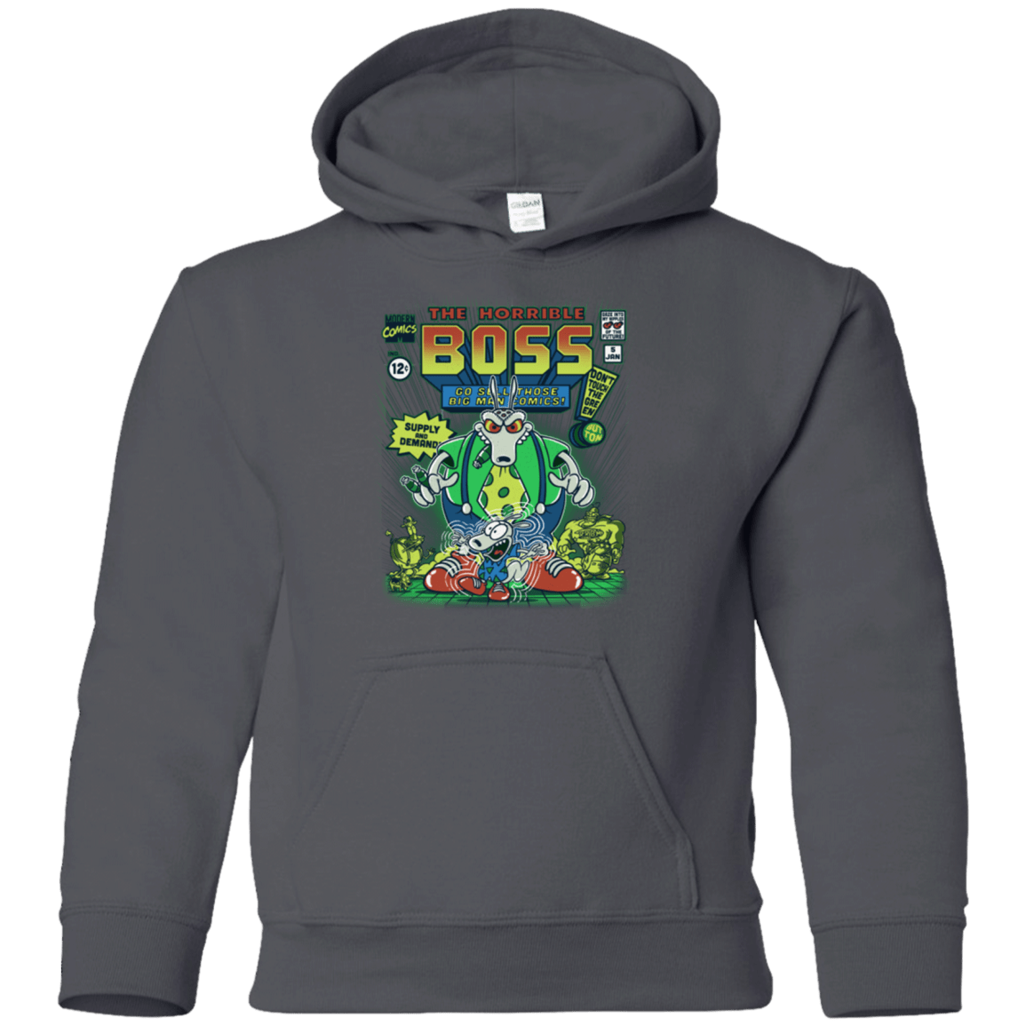 Sweatshirts Charcoal / YS The Horrible Boss Youth Hoodie