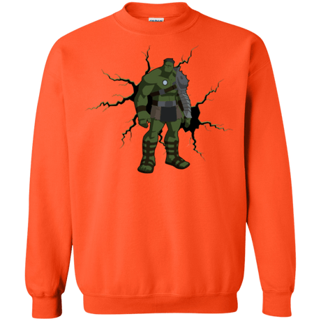 Sweatshirts Orange / Small The Hulk Crewneck Sweatshirt