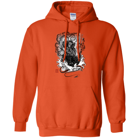 Sweatshirts Orange / Small The hunter and the demon Pullover Hoodie