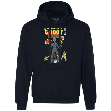 Sweatshirts Navy / Small The Incredible Groot Premium Fleece Hoodie