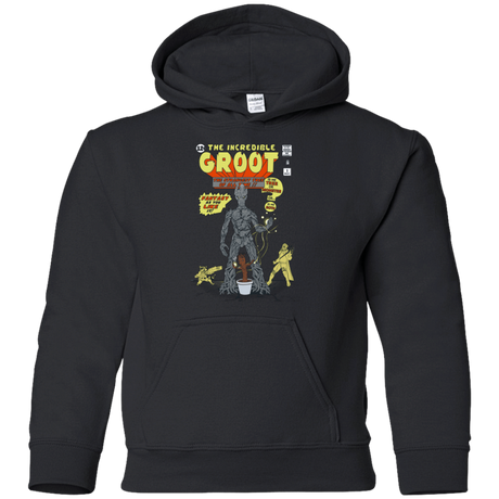 Sweatshirts Black / YS The Incredible Groot Youth Hoodie