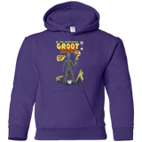 Sweatshirts Purple / YS The Incredible Groot Youth Hoodie