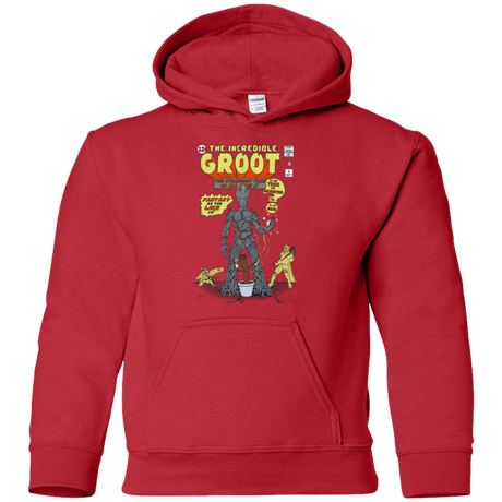 Sweatshirts Red / YS The Incredible Groot Youth Hoodie