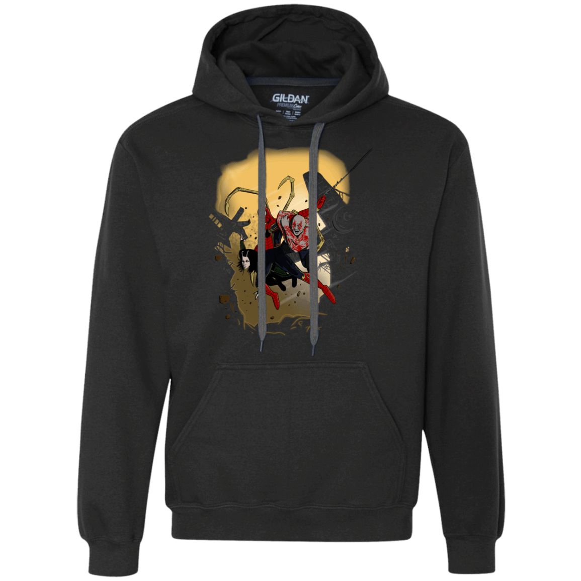 Sweatshirts Black / S The Infinity Spiderman Premium Fleece Hoodie