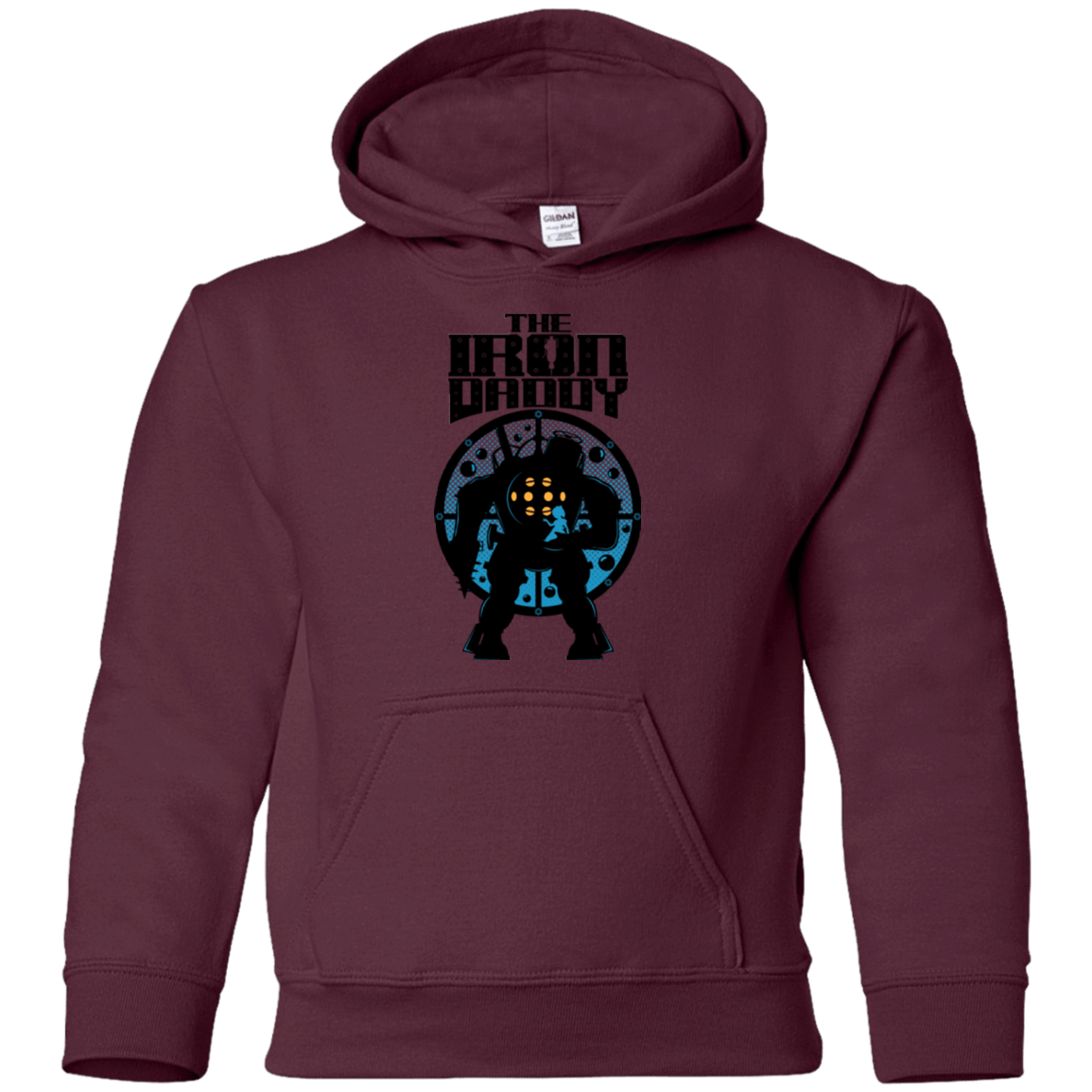 Sweatshirts Maroon / YS The Iron Daddy Youth Hoodie