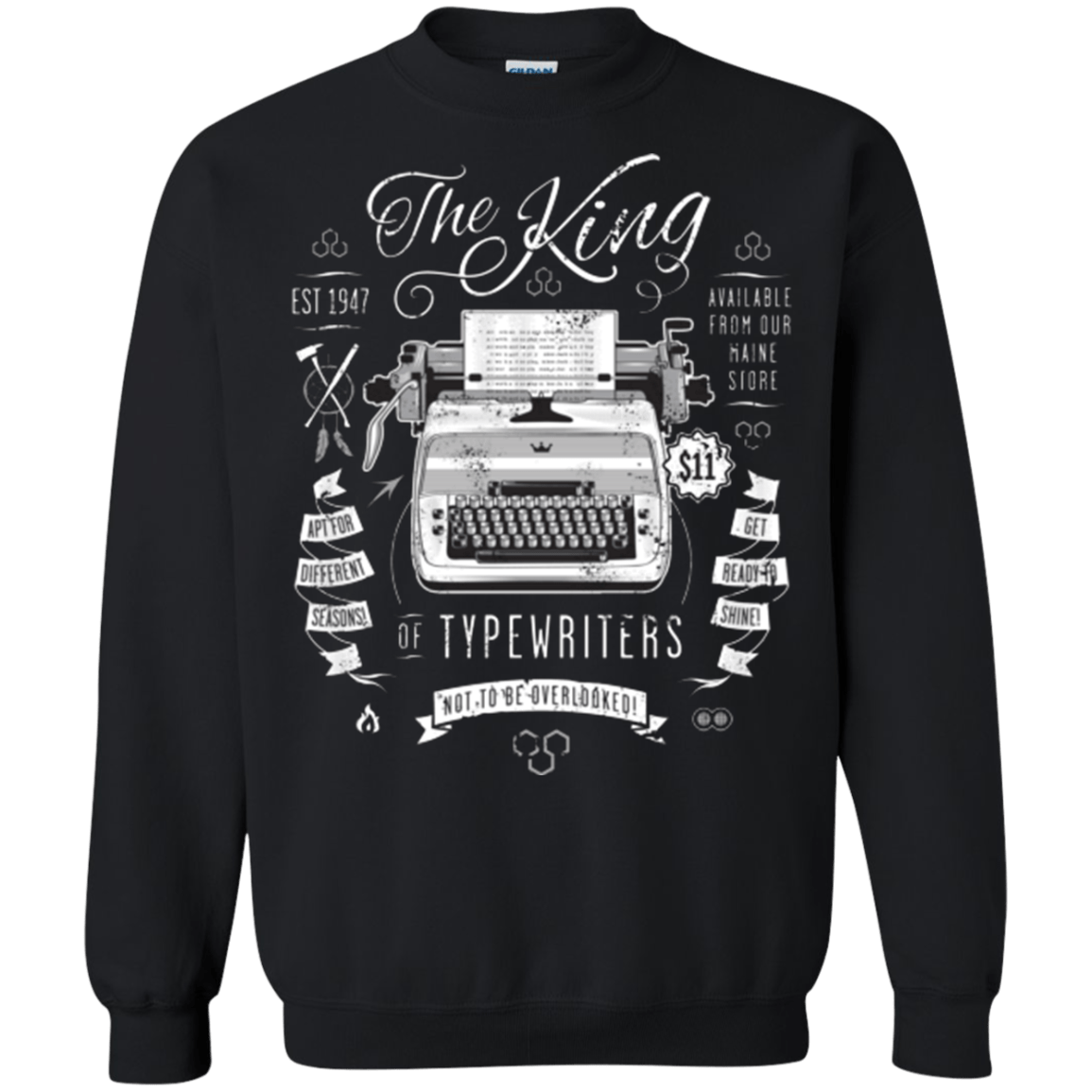Sweatshirts Black / Small The King of Typewriters Crewneck Sweatshirt