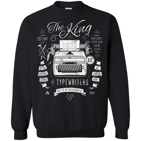 Sweatshirts Black / Small The King of Typewriters Crewneck Sweatshirt