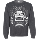 Sweatshirts Dark Heather / Small The King of Typewriters Crewneck Sweatshirt