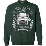 Sweatshirts Forest Green / Small The King of Typewriters Crewneck Sweatshirt