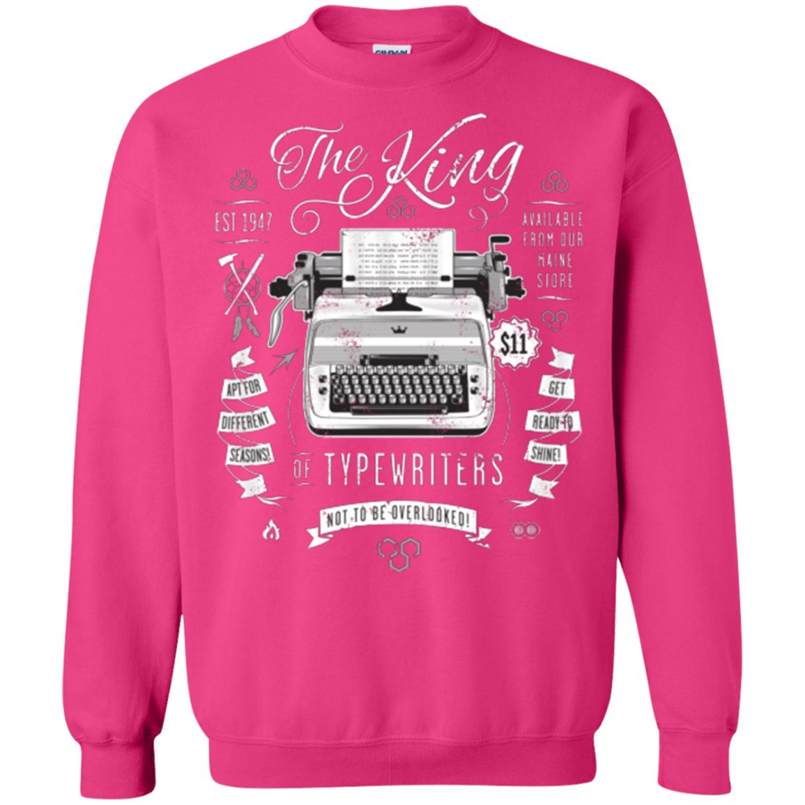 Sweatshirts Heliconia / Small The King of Typewriters Crewneck Sweatshirt