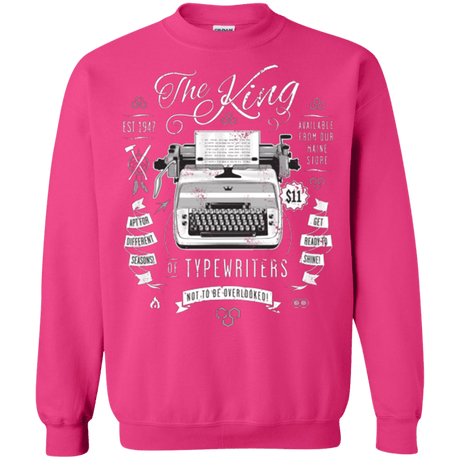 Sweatshirts Heliconia / Small The King of Typewriters Crewneck Sweatshirt