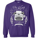 Sweatshirts Purple / Small The King of Typewriters Crewneck Sweatshirt