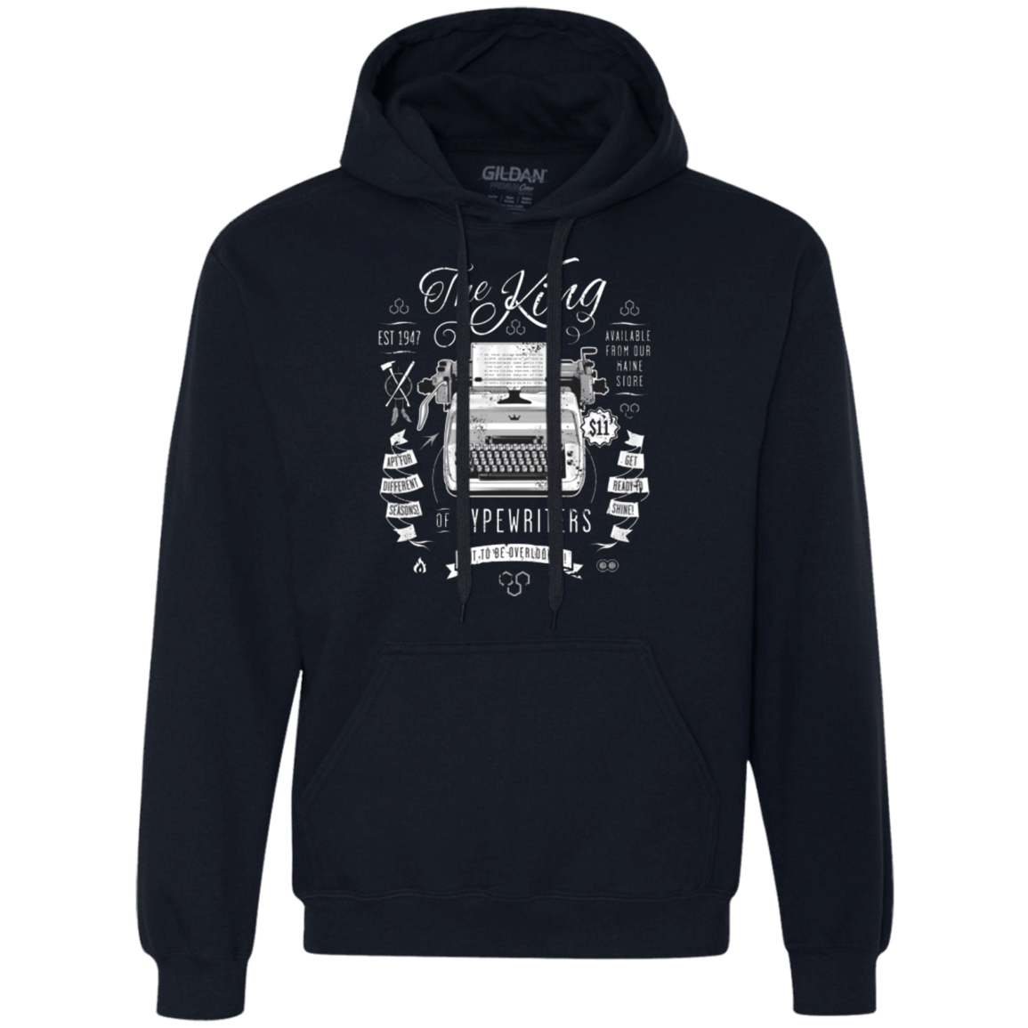 Sweatshirts Navy / Small The King of Typewriters Premium Fleece Hoodie