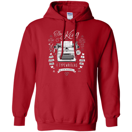 Sweatshirts Red / Small The King of Typewriters Pullover Hoodie