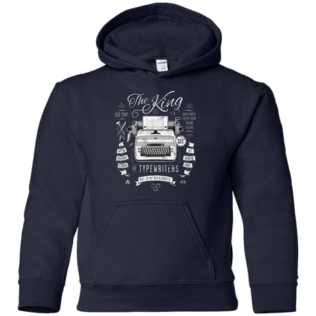 Sweatshirts Navy / YS The King of Typewriters Youth Hoodie