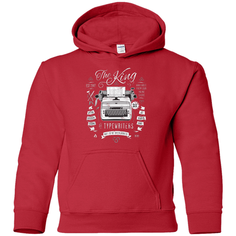 Sweatshirts Red / YS The King of Typewriters Youth Hoodie