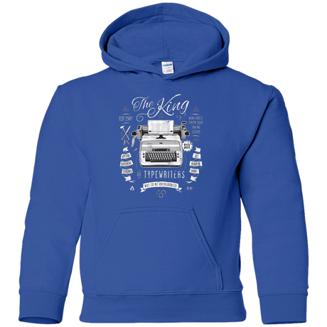 Sweatshirts Royal / YS The King of Typewriters Youth Hoodie