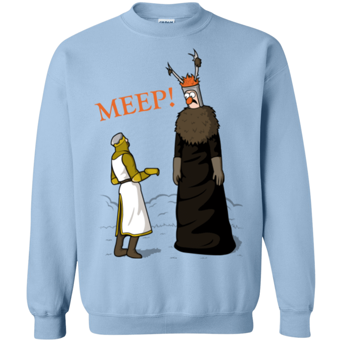 Sweatshirts Light Blue / Small The Knight Who Says MEEP Crewneck Sweatshirt