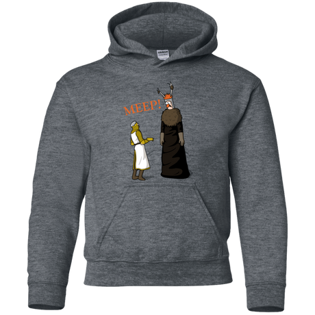 Sweatshirts Dark Heather / YS The Knight Who Says MEEP Youth Hoodie